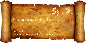 Szappanos Hella névjegykártya